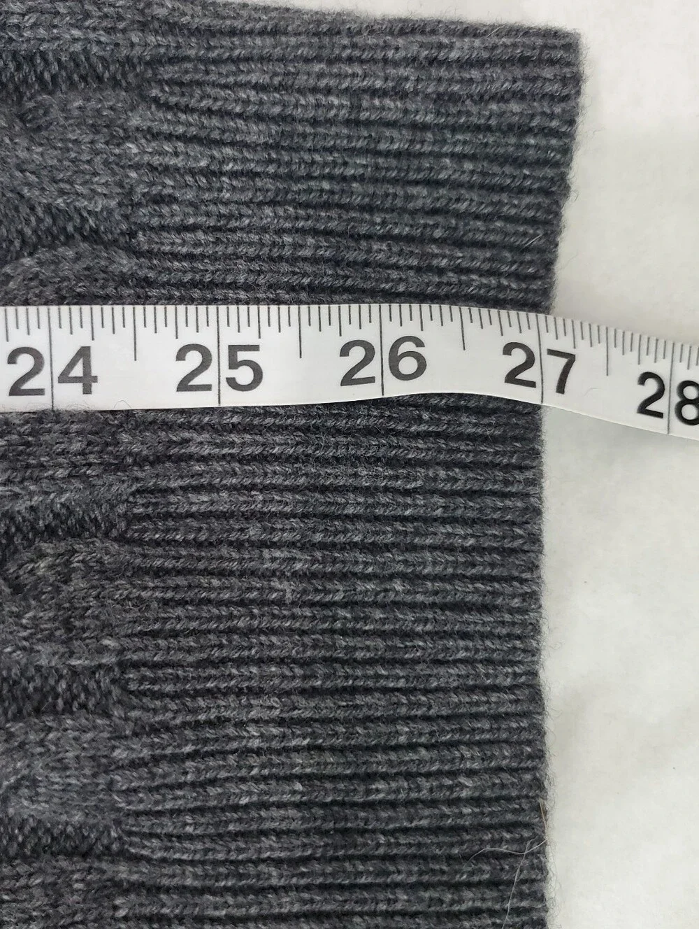 NWT J. Crew Knit Turtleneck Sweater Gray XL Cableknit Fisherman Lambs Wool Blend